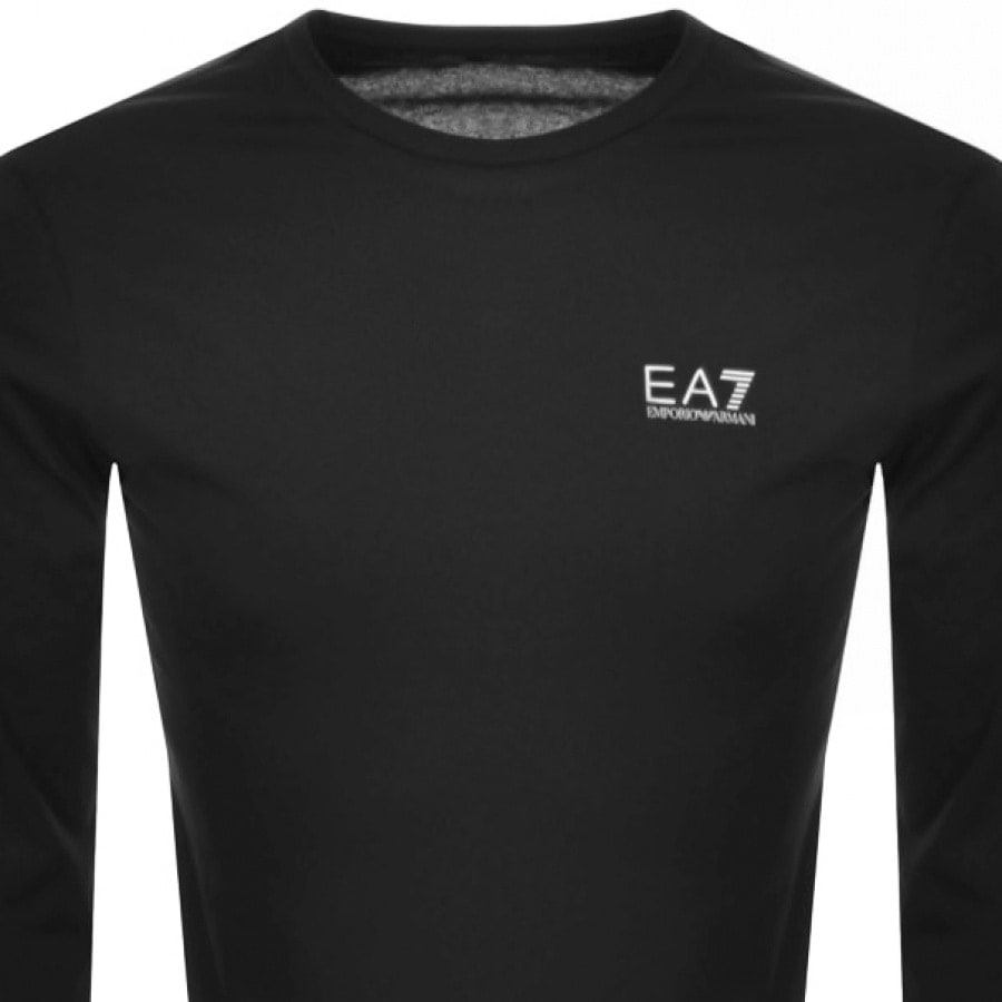 Image number 2 for EA7 Emporio Armani Long Sleeved Core T Shirt Black