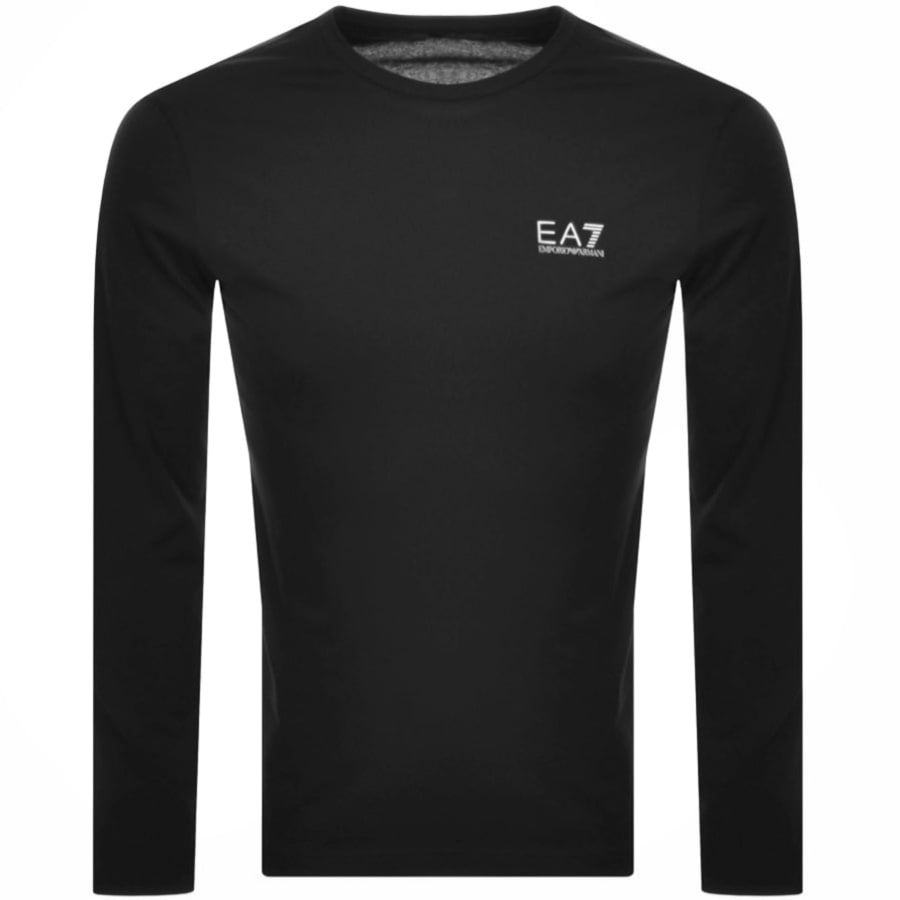 Image number 1 for EA7 Emporio Armani Long Sleeved Core T Shirt Black