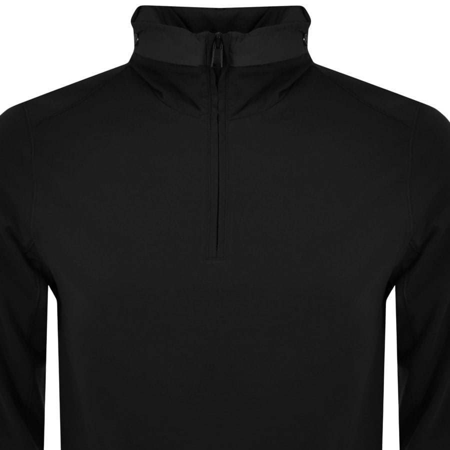 Image number 2 for BOSS ZWash Half Zip Sweatshirt Black