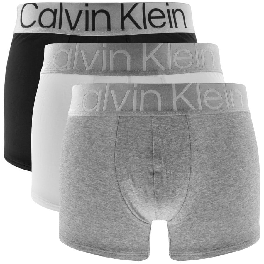 Image number 1 for Calvin Klein Underwear 3 Pack Trunks White