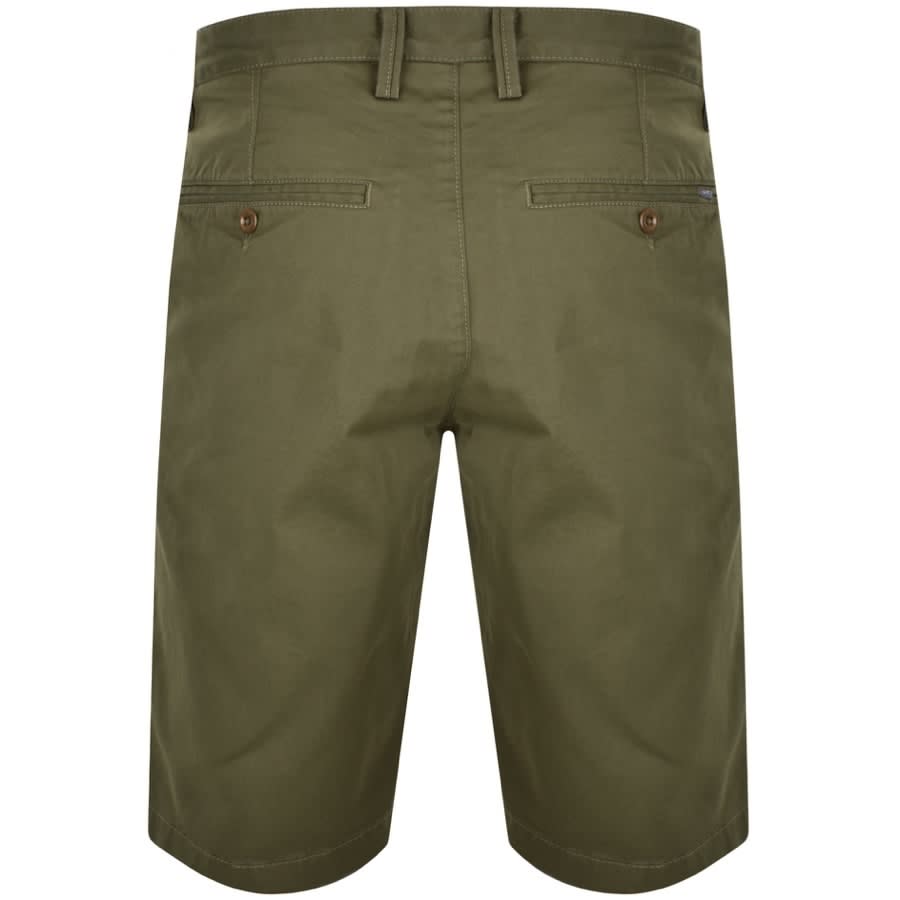 Image number 2 for Gant Relaxed Twill Shorts Green