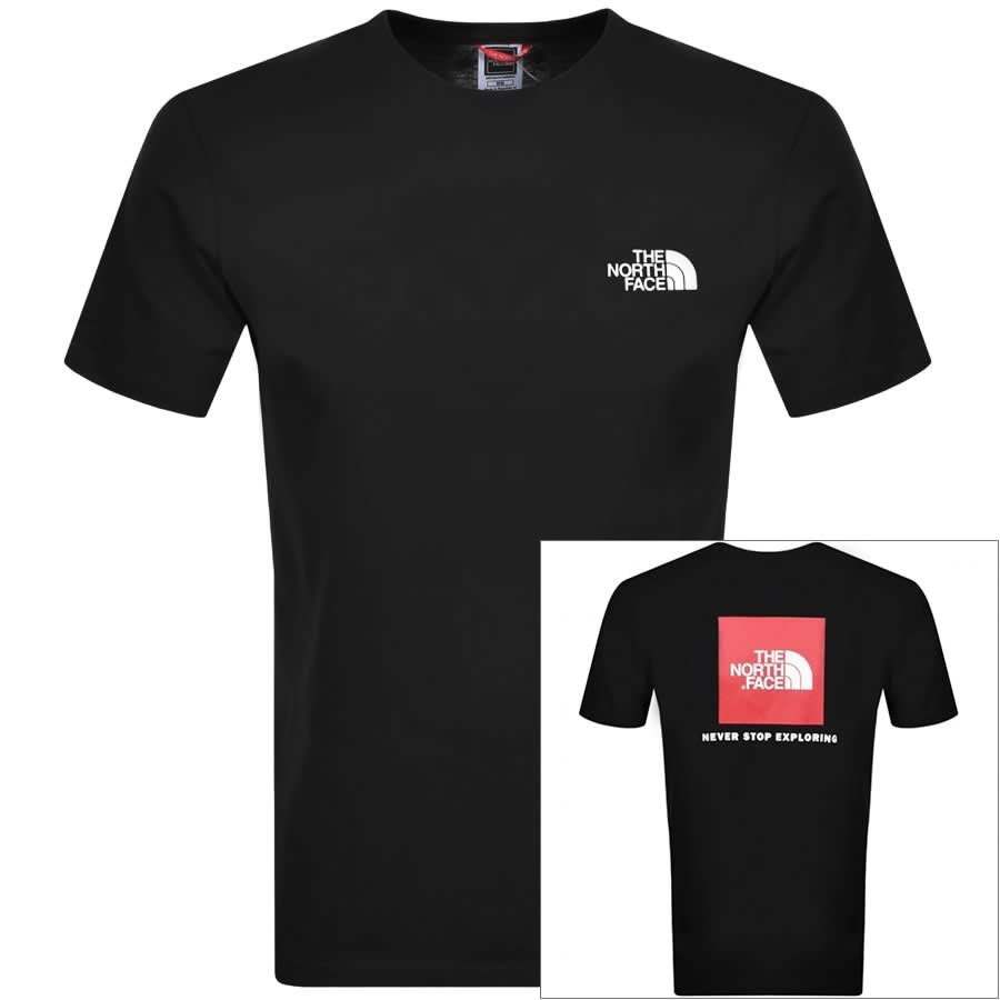 Image number 1 for The North Face Red Box T Shirt Black