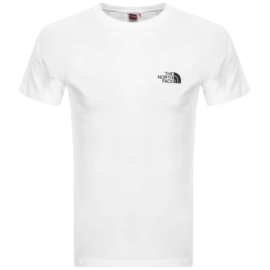 Image number 2 for The North Face Red Box T Shirt White