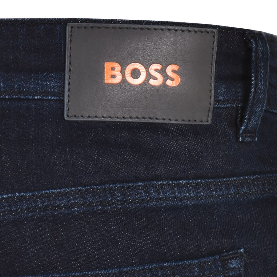 BOSS Delaware Dark Wash Slim Fit Jeans Navy | Mainline Menswear
