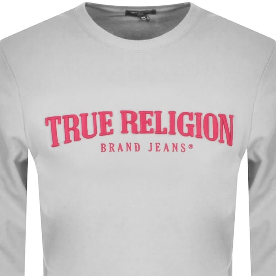 Image number 2 for True Religion Crew Neck Sweatshirt Grey