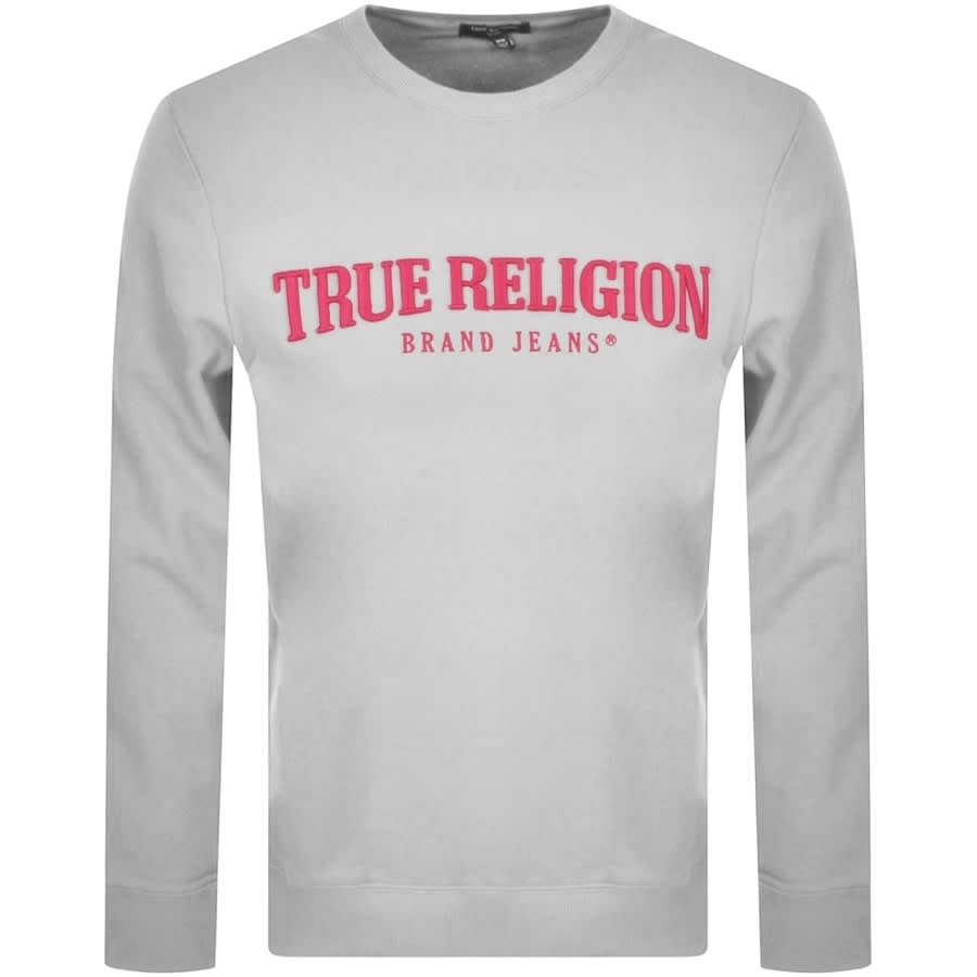 Image number 1 for True Religion Crew Neck Sweatshirt Grey