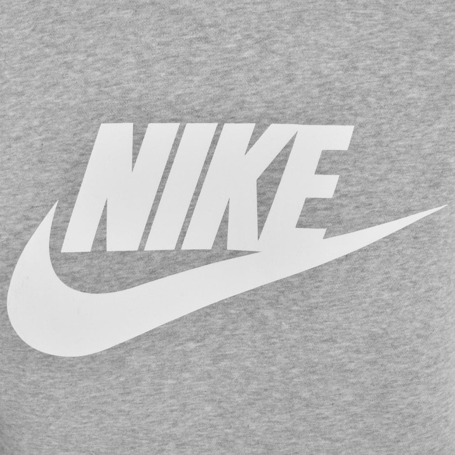 Image number 3 for Nike Swoosh Logo Hoodie Grey