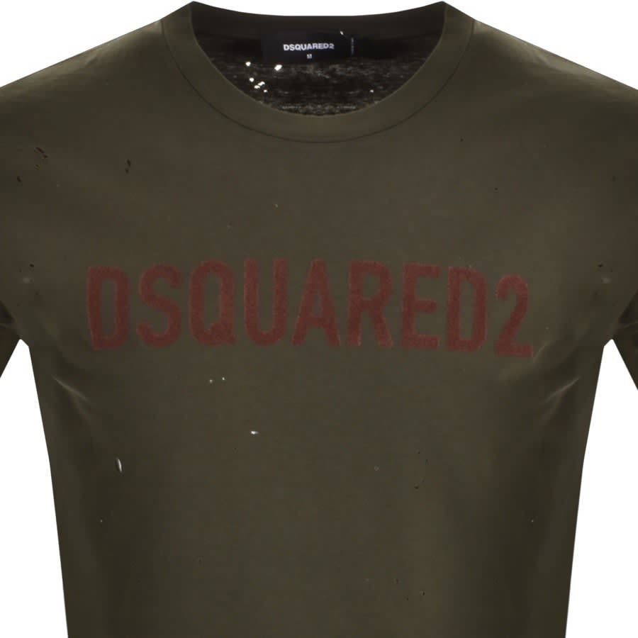 Image number 3 for DSQUARED2 Cool T Shirt Khaki