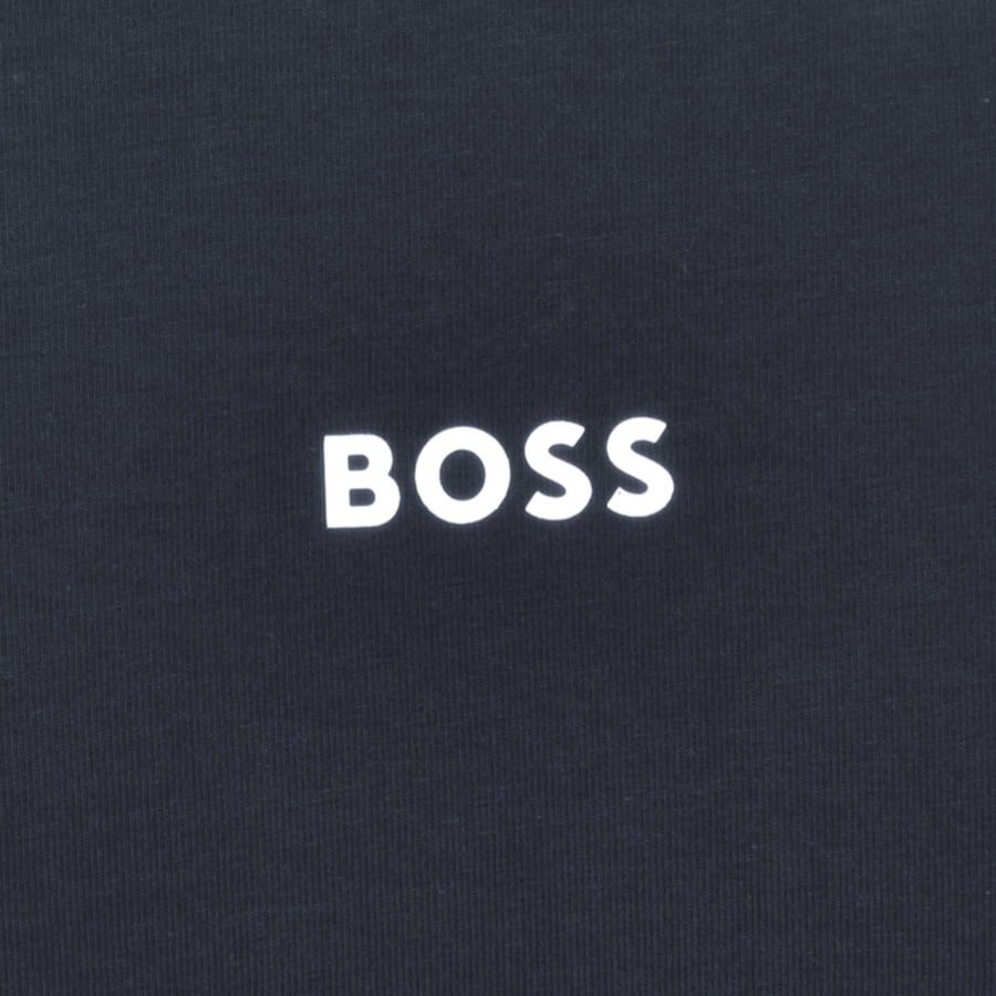 BOSS TChup Logo T Shirt Navy | Mainline Menswear