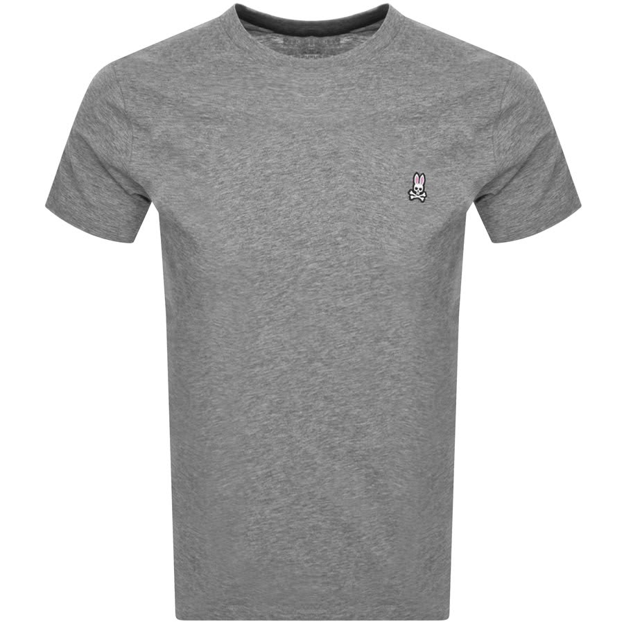 Image number 1 for Psycho Bunny Classic Crew Neck T Shirt Grey