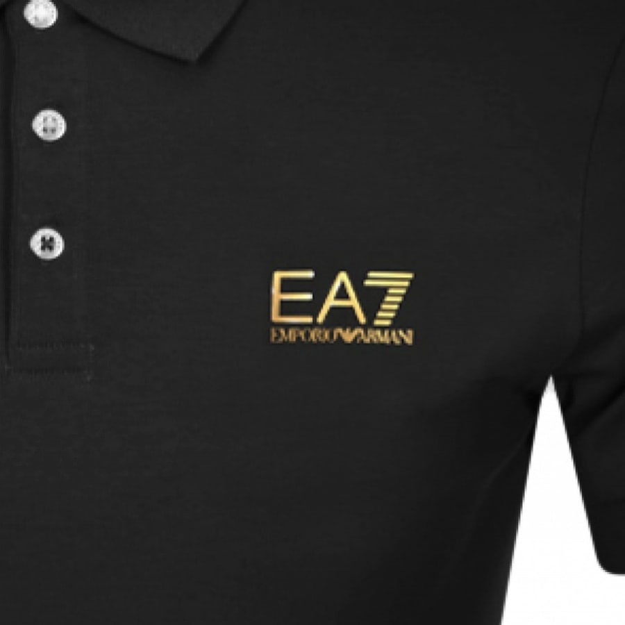 Image number 3 for EA7 Emporio Armani Core ID Polo T Shirt Black