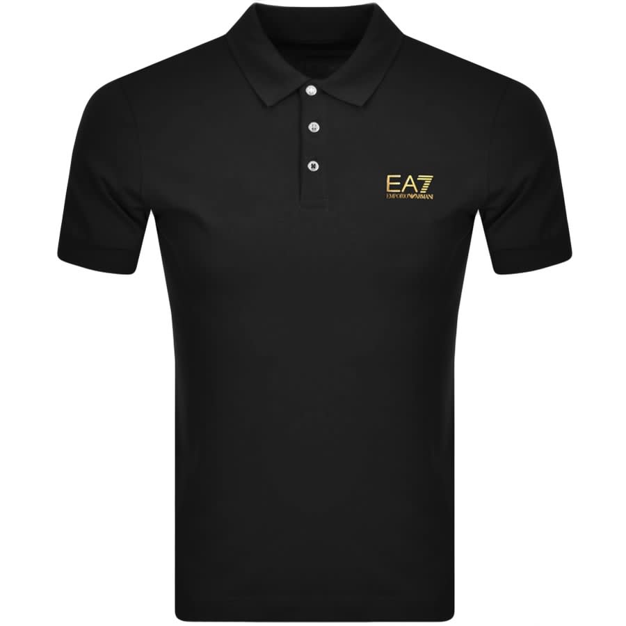 Image number 1 for EA7 Emporio Armani Core ID Polo T Shirt Black