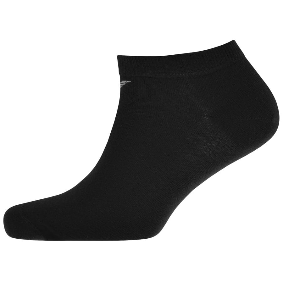 Image number 2 for Emporio Armani 3 Pack Trainer Socks Black
