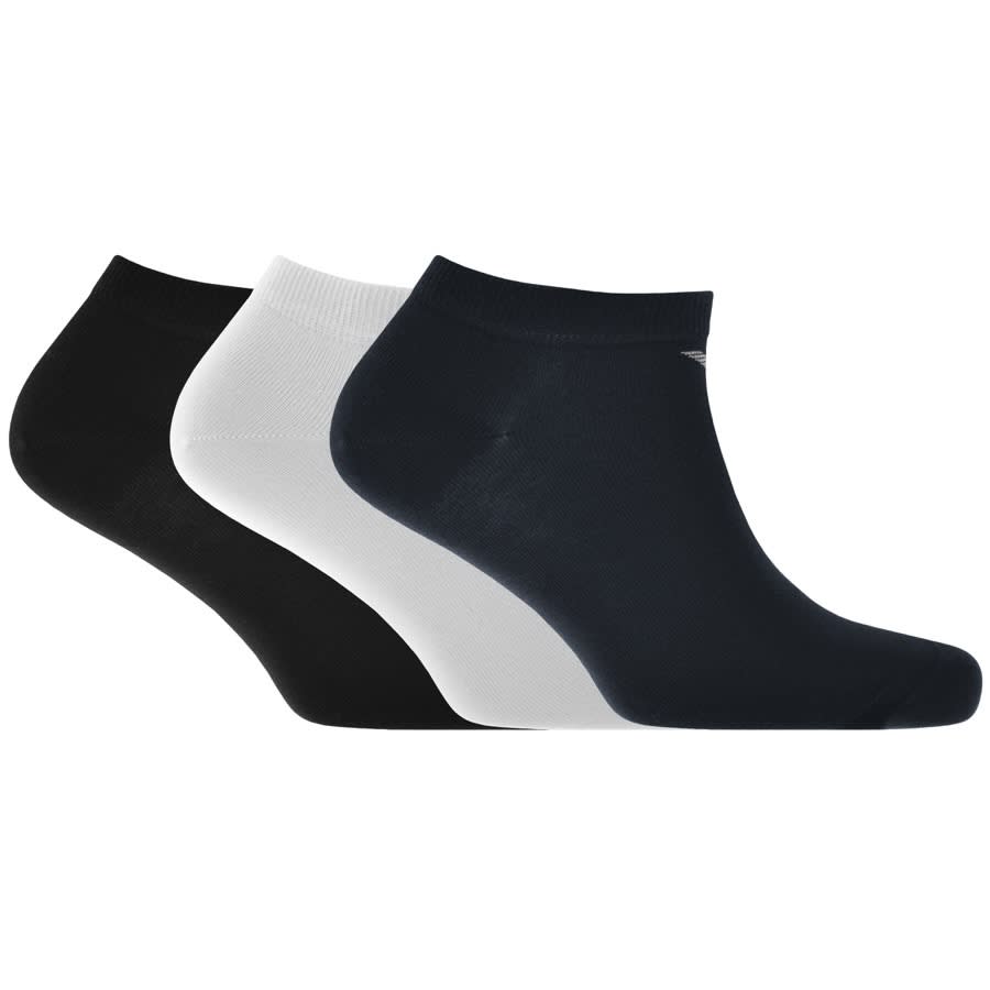 Image number 1 for Emporio Armani 3 Pack Trainer Socks
