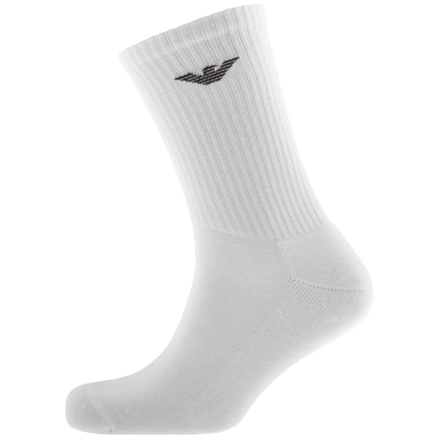 Image number 2 for Emporio Armani 3 Pack Socks White