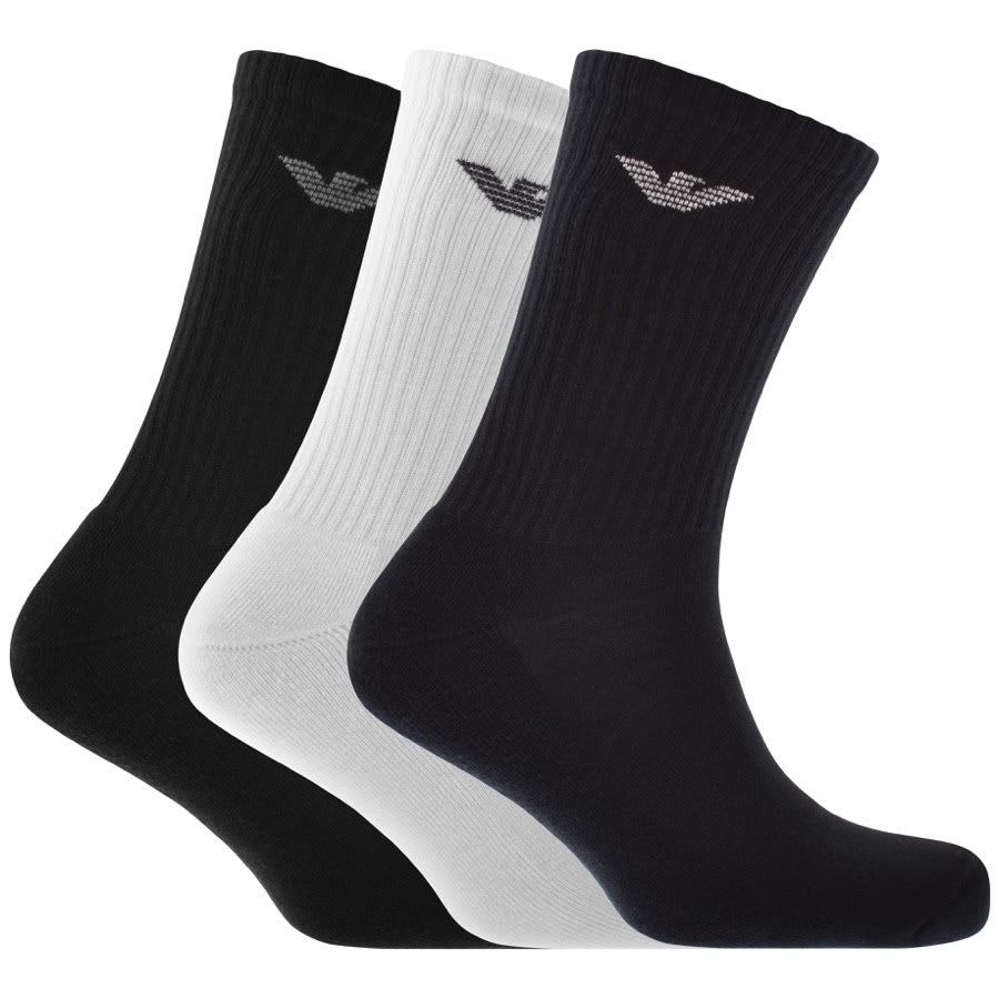 Image number 1 for Emporio Armani 3 Pack Socks