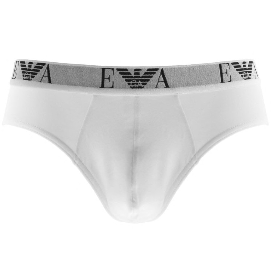 Image number 2 for Emporio Armani Underwear 3 Pack Briefs White