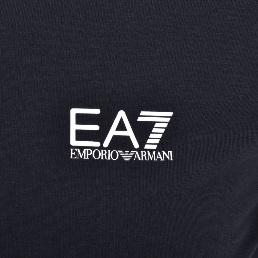 Image number 3 for EA7 Emporio Armani Short Sleeved Polo T Shirt Navy
