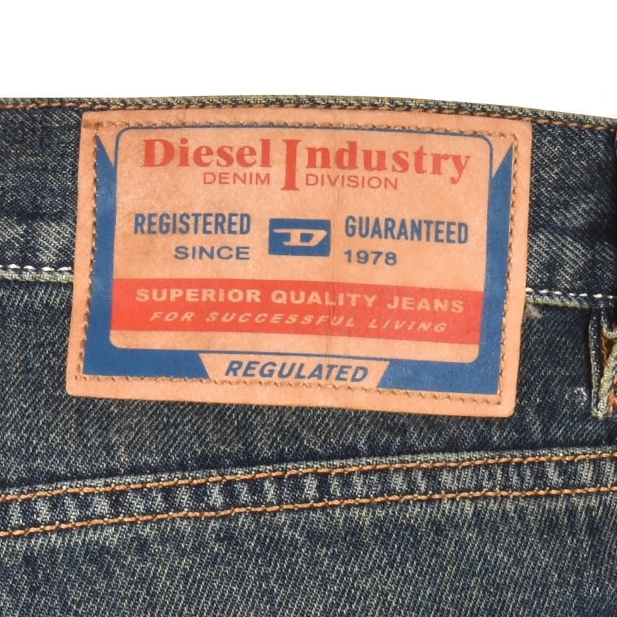 Image number 3 for Diesel 1995 Slim Fit Mid Wash Jeans Blue