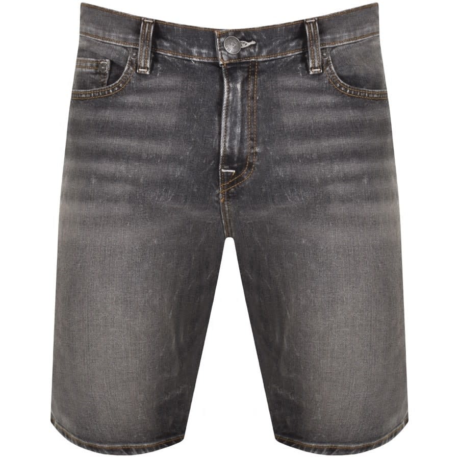 Image number 1 for True Religion Rocco Light Wash Shorts Grey