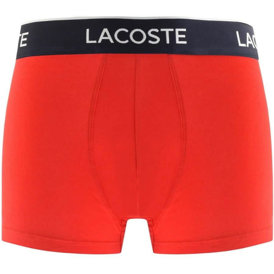 Image number 2 for Lacoste Underwear Triple Pack Trunks Navy