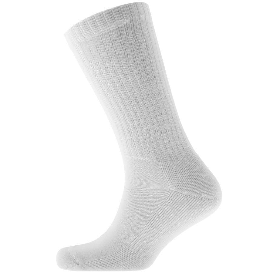 Image number 2 for Lacoste Logo Triple Pack Socks White