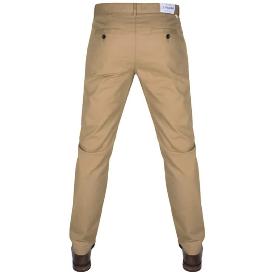 Image number 2 for Farah Vintage Elm Chino Trousers Beige