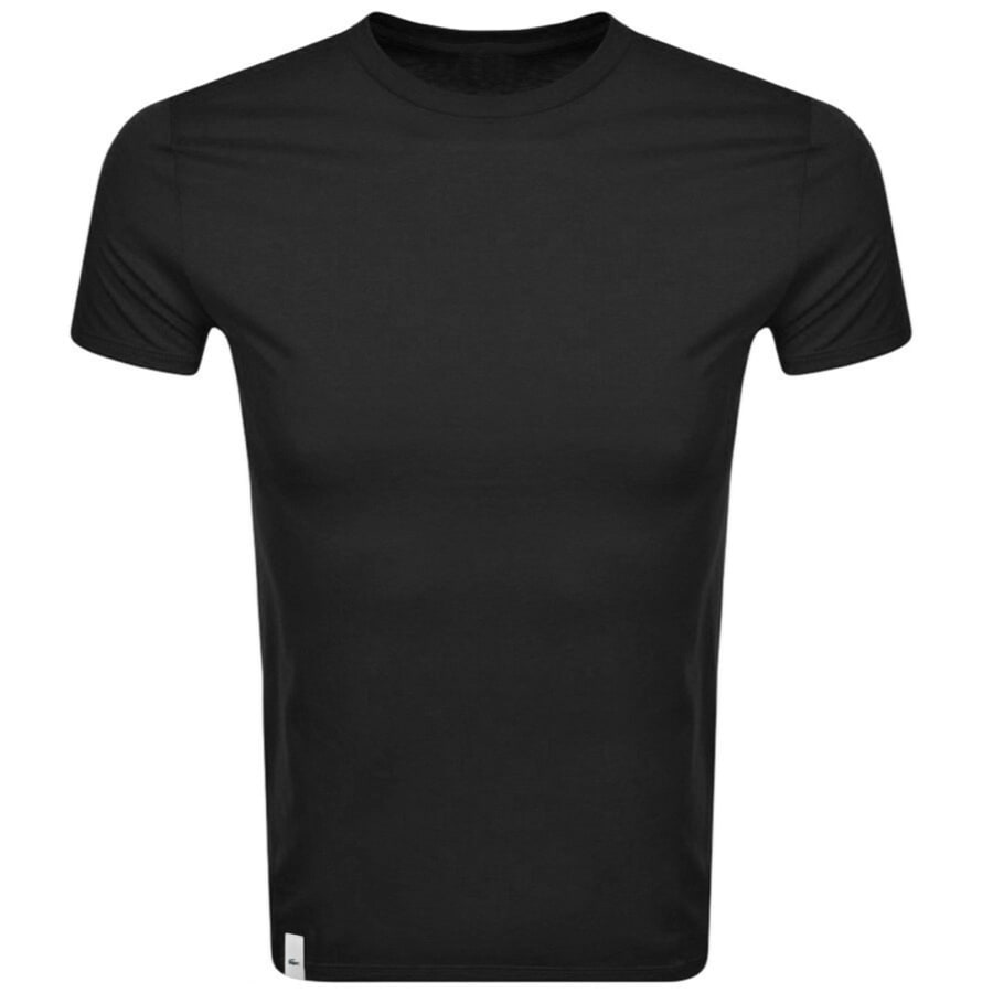 Image number 2 for Lacoste Triple Pack T Shirts Black