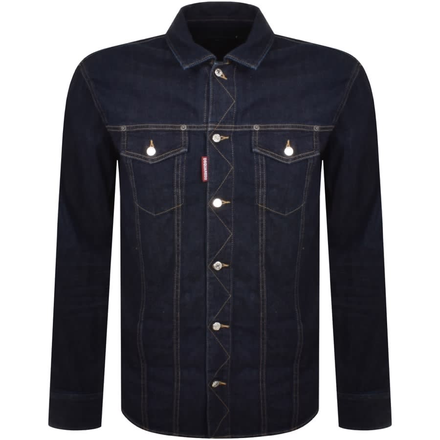 Image number 1 for DSQUARED2 Relaxed Hemp Shirt Navy
