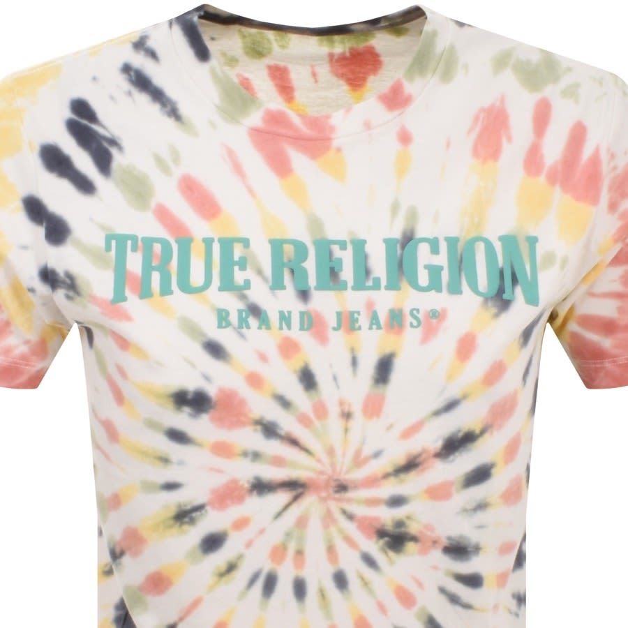 Image number 2 for True Religion Tie Dye T Shirt White