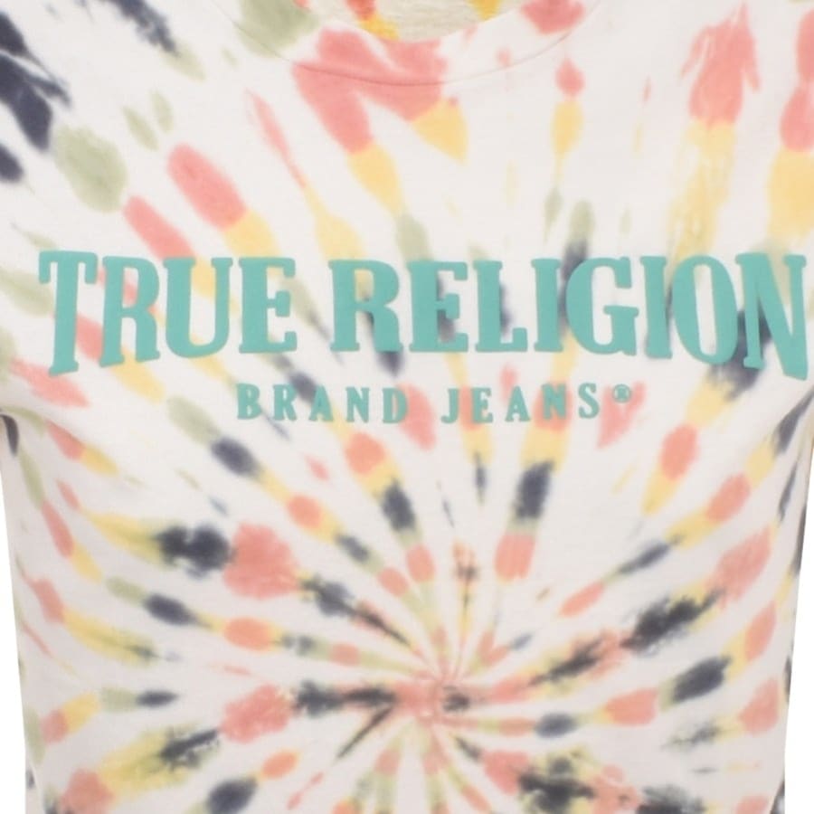 Image number 3 for True Religion Tie Dye T Shirt White
