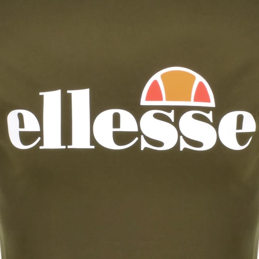 Image number 3 for Ellesse SL Prado Logo T Shirt Khaki