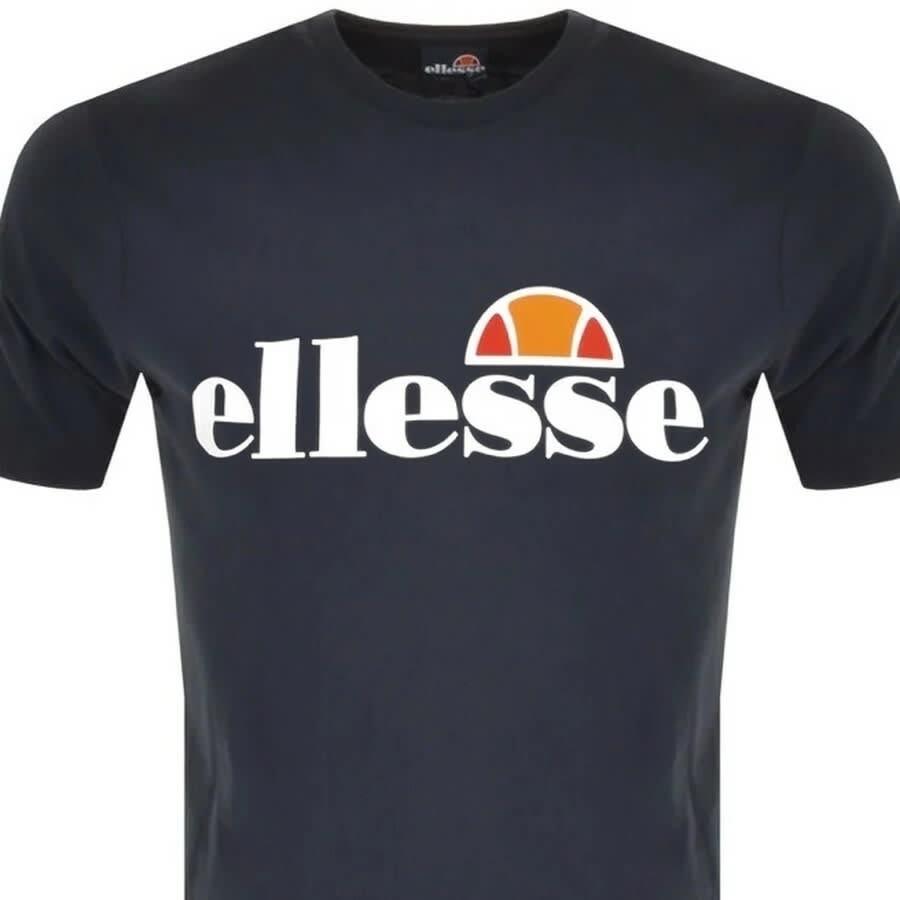 Image number 2 for Ellesse SL Prado Logo T Shirt Navy