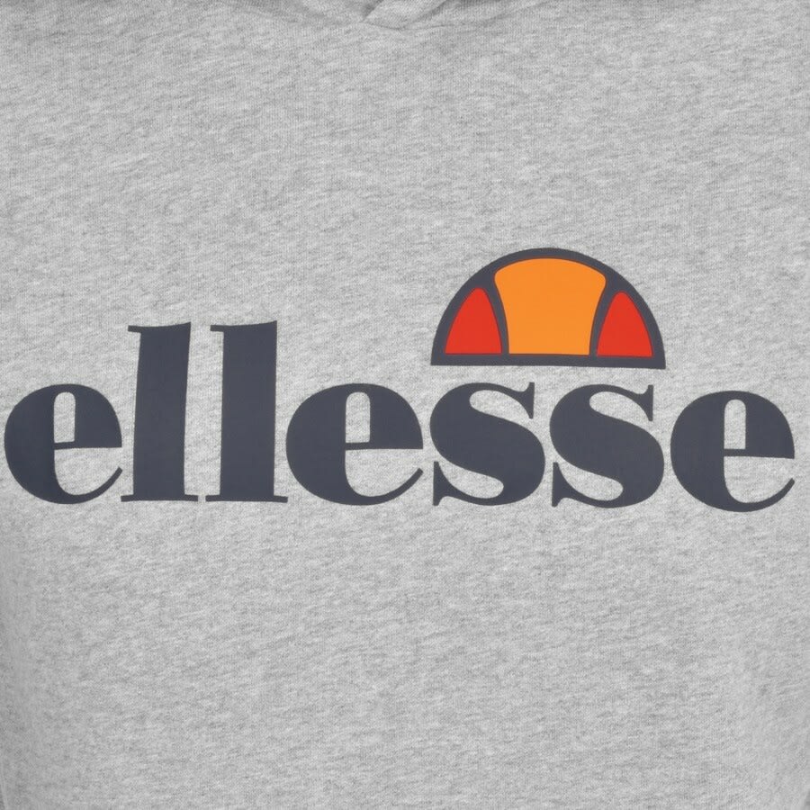 Image number 3 for Ellesse Gottero Large Logo Pullover Hoodie Grey
