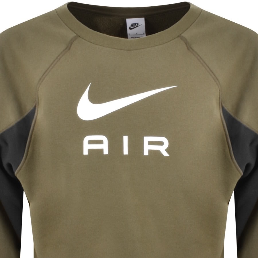 Image number 2 for Nike Air Crew Sweatshirt Khaki