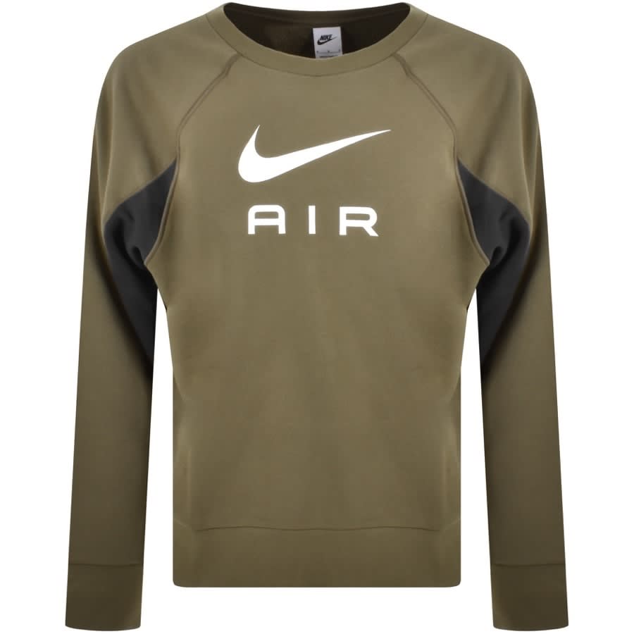 Image number 1 for Nike Air Crew Sweatshirt Khaki