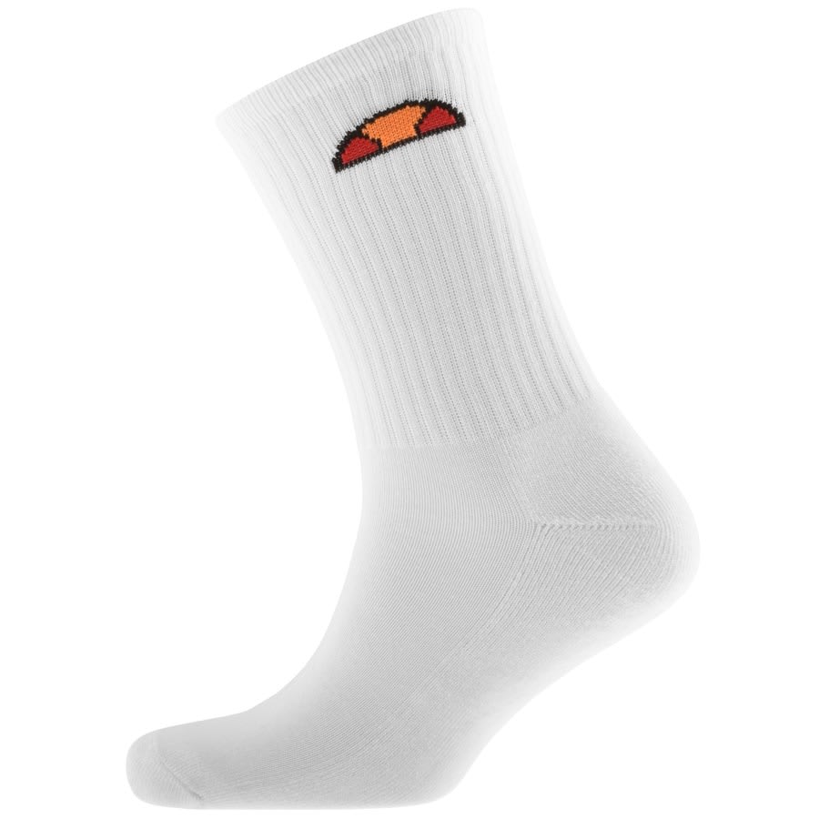 Image number 2 for Ellesse 6 Pack Sport Socks White