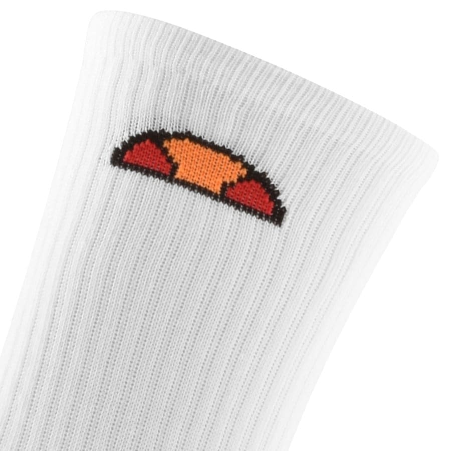 Image number 3 for Ellesse 6 Pack Sport Socks White