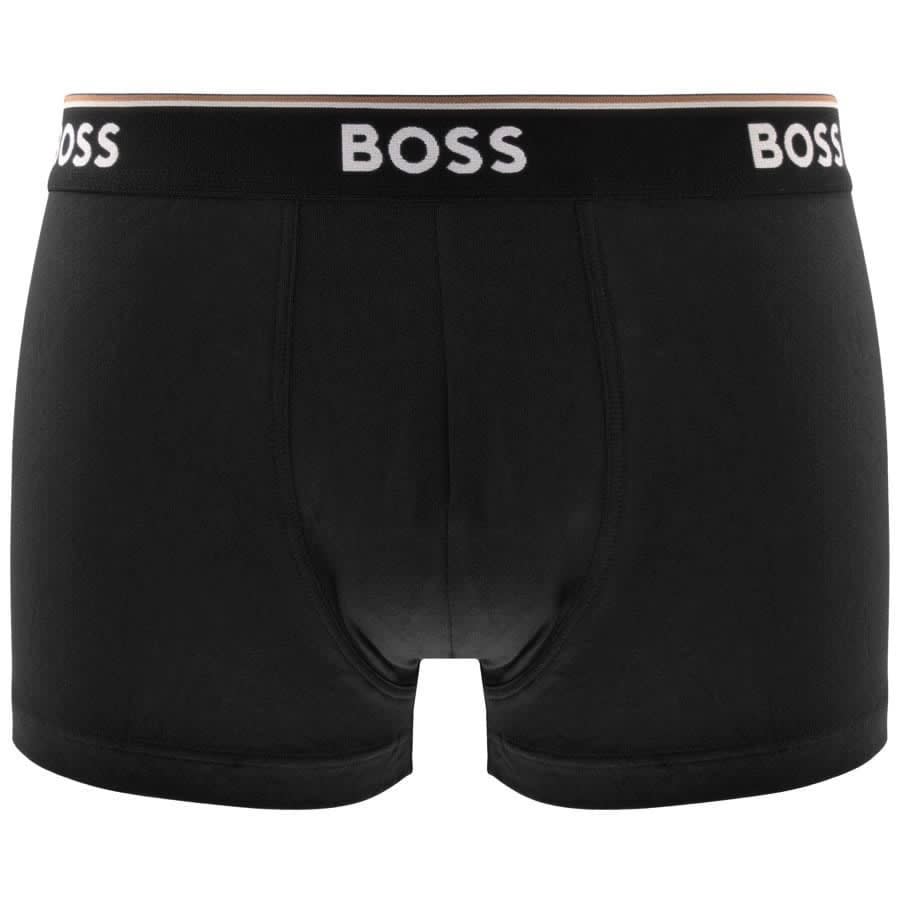 Image number 2 for BOSS Underwear Triple Pack Trunks Black