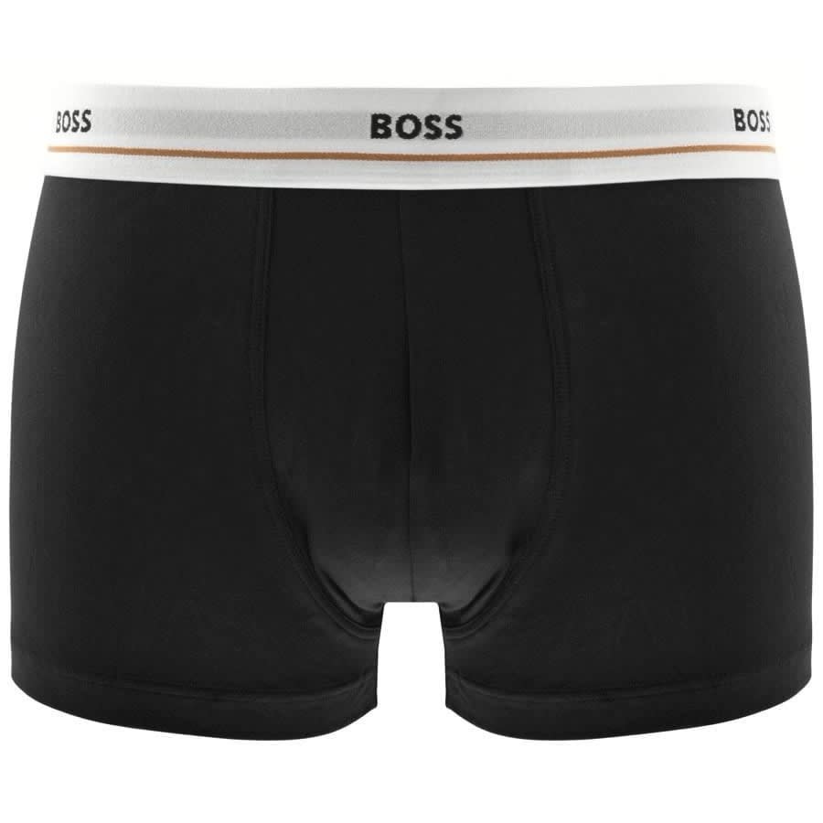 Image number 3 for BOSS Underwear Five Pack Trunks Black