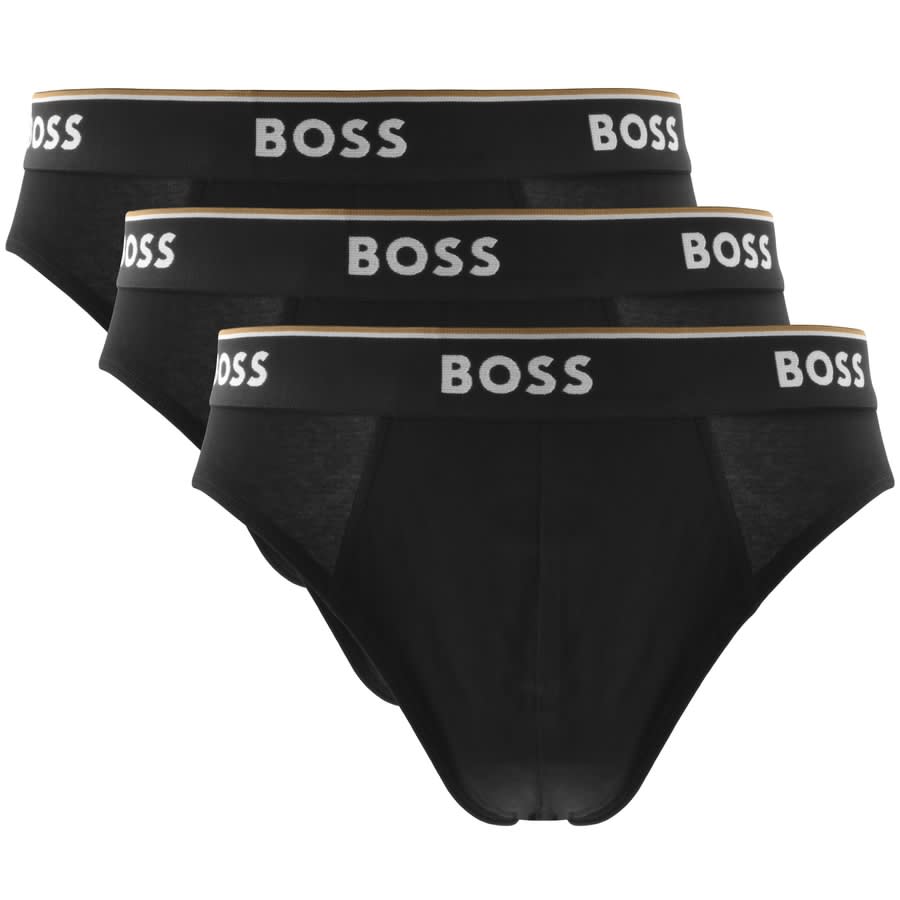 Image number 1 for BOSS Underwear Triple Pack Briefs Black