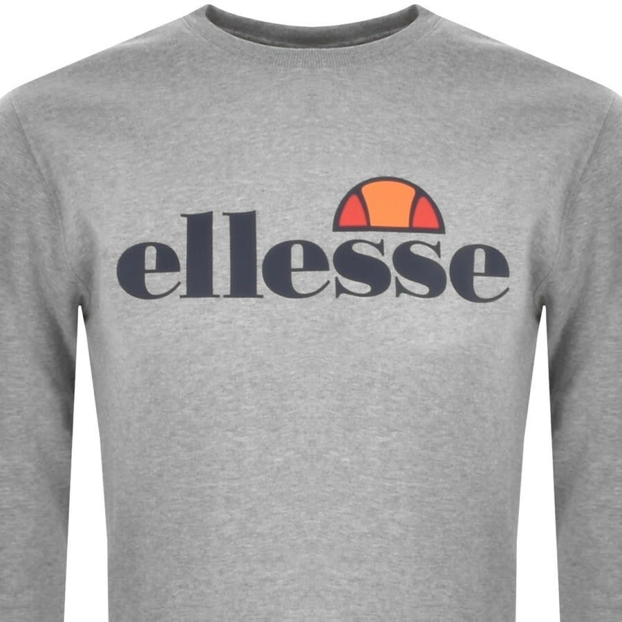 Image number 2 for Ellesse SL Succiso Crew Neck Sweatshirt Grey