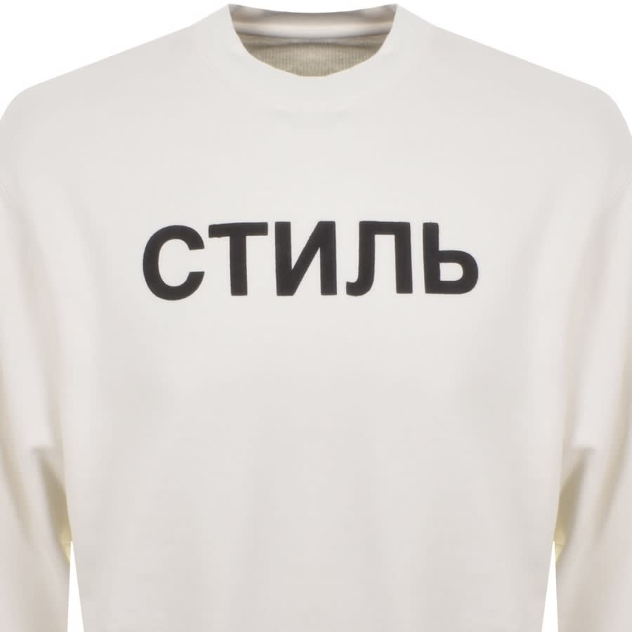 Image number 2 for Heron Preston CTNMB Sweatshirt White