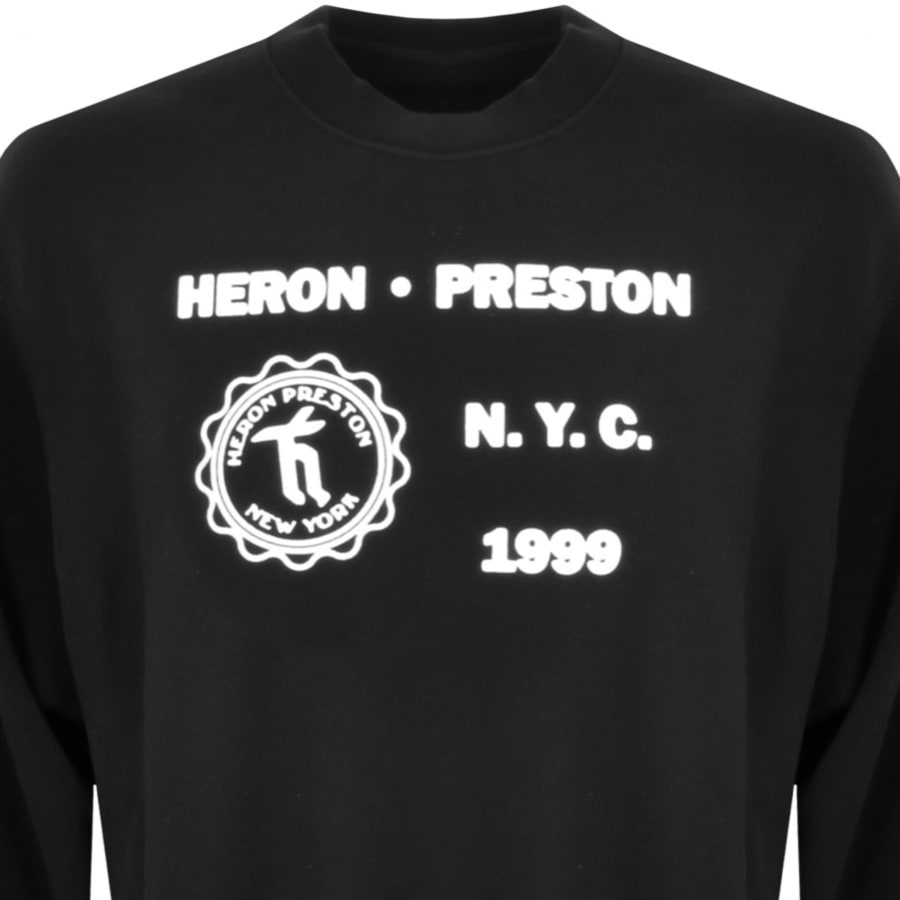 Image number 2 for Heron Preston Medieval Heron Sweatshirt Black