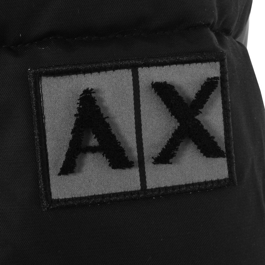 Image number 3 for Armani Exchange Hooded Down Jacket Grey