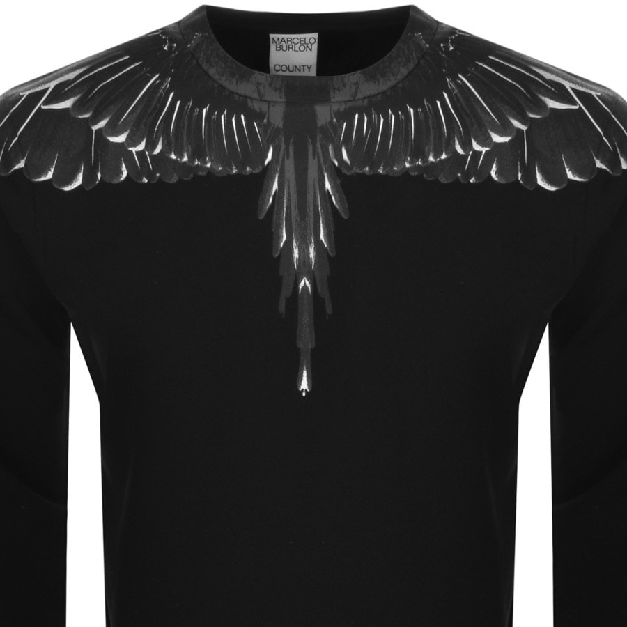 Image number 2 for Marcelo Burlon Icon Wings Sweatshirt Black