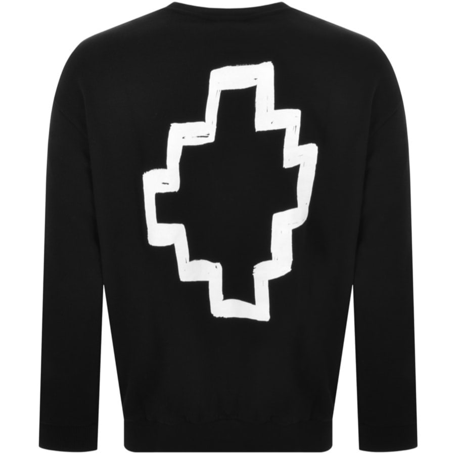 Image number 3 for Marcelo Burlon Tempera Sweatshirt Black