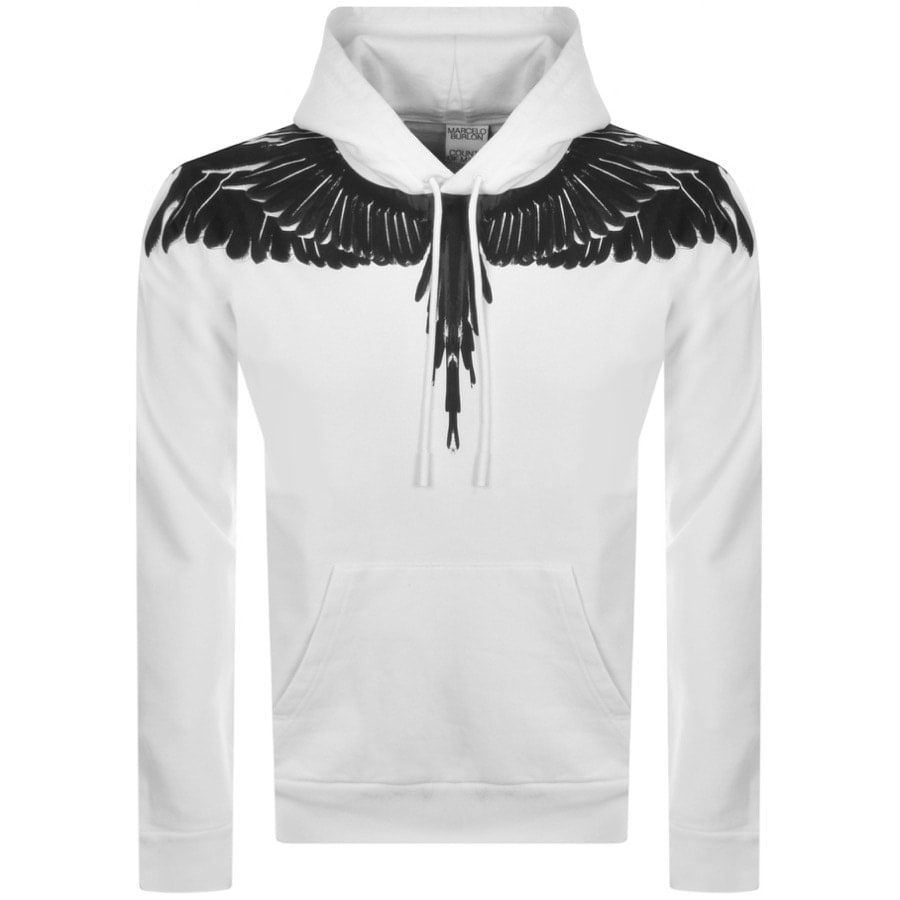 Image number 1 for Marcelo Burlon Icon Wings Hoodie White