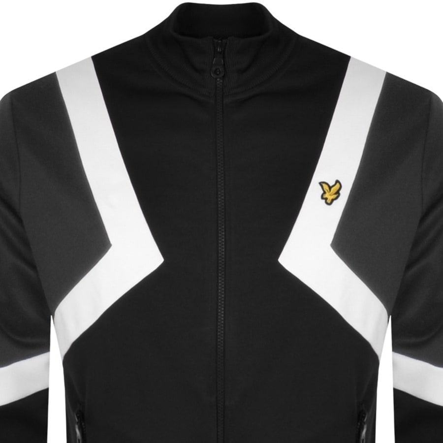 Image number 2 for Lyle And Scott Striped Track Top Black