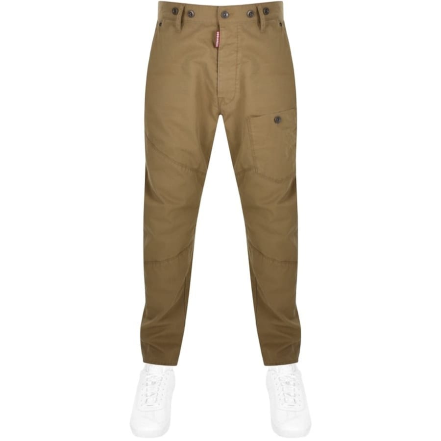 Image number 1 for DSQUARED2 Work Combat Trousers Brown